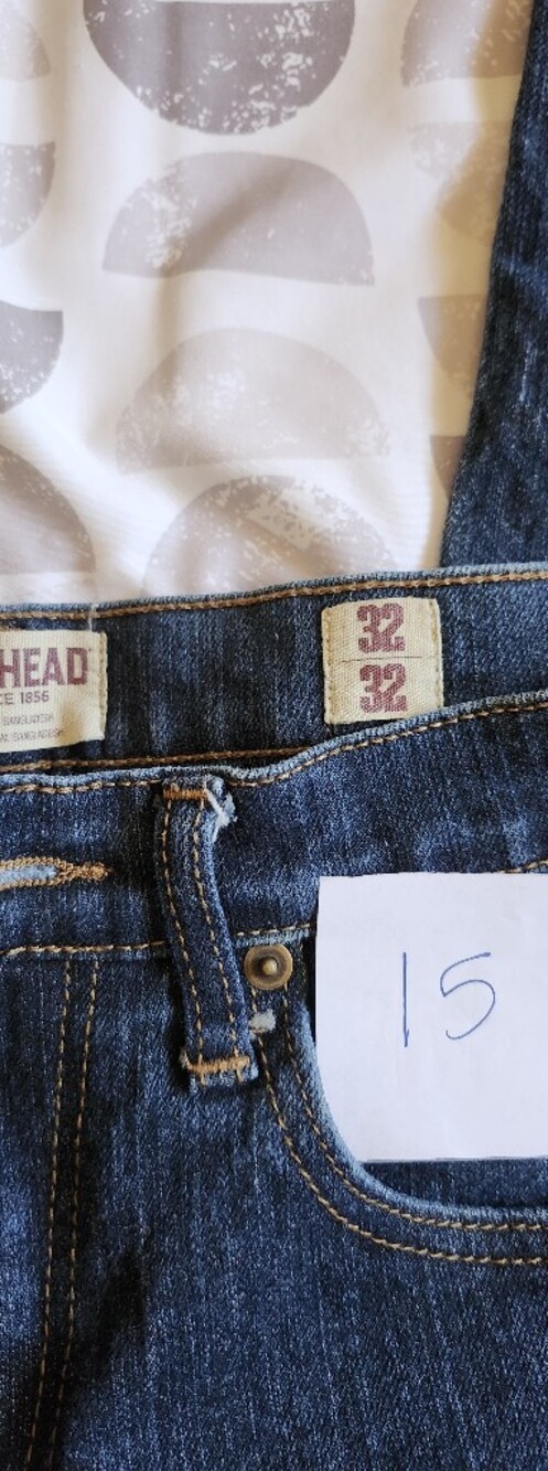 32 32 RedHead Dark Blue Denim Jeans